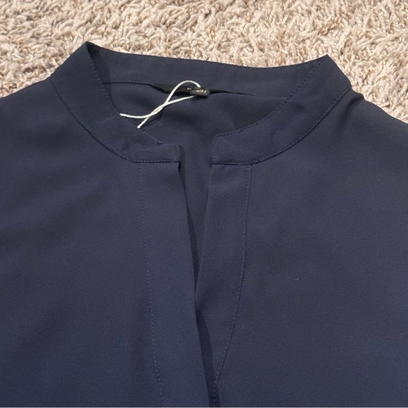 Vici Blue Button Down Polo Shirt - Picture 3 of 3